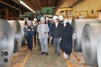 بازدید مدیران ارشد اداره کار قم و وزارت کار از شرکت فولاد غرب آسیا