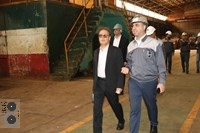 بازدید مدیران شعب بانک ملت استان قم از شرکت فولاد غرب آسیا