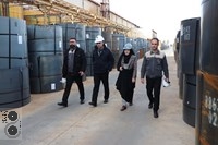 بازدید مدیران ارشد اداره کار قم و وزارت کار از شرکت فولاد غرب آسیا