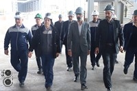 بازدید میدانی معاون امور هماهنگی اقتصادی استاندار و مدیرکل سازمان صمت قم از شرکت فولاد غرب آسیا و گالوانیزه غرب آسیا